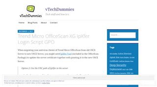 
                            5. Trend Micro OfficeScan XG IpXfer Login Script GPO – vTechDummies