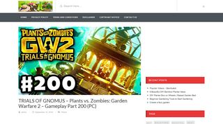 
                            9. TRIALS OF GNOMUS - Plants vs. Zombies: Garden Warfare 2 ...