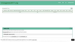 
                            1. Tricksgames2017.org has two name servers and …