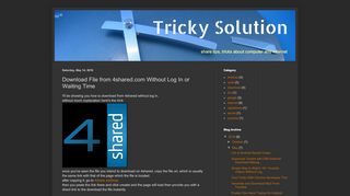 
                            7. Tricky Solution: Download File from 4shared.com Without ...