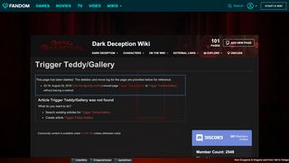 
                            8. Trigger Teddy/Gallery | Dark Deception game Wiki | FANDOM ...