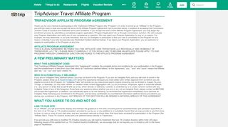 
                            1. TripAdvisor Travel Affiliate Program