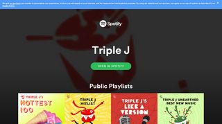 
                            6. Triple J on Spotify