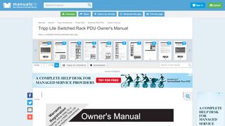 
                            9. TRIPP LITE SWITCHED RACK PDU OWNER'S MANUAL Pdf …