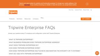 
                            3. Tripwire Enterprise FAQs