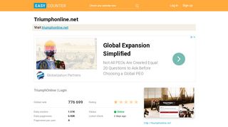 
                            6. Triumphonline.net: TriumphOnline | Login - Easy Counter