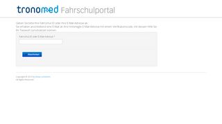 
                            1. tronomed Fahrschulportal - Login