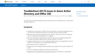 
                            8. Troubleshoot AD FS issues in Azure Active Directory and ...