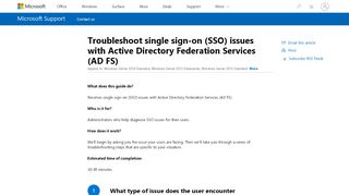 
                            9. Troubleshoot ADFS: single sign-on not working ...