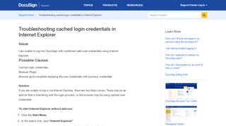 
                            4. Troubleshooting cached login credentials in Internet Explorer ...