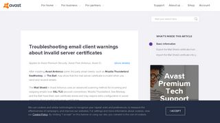 
                            8. Troubleshooting email client warnings about invalid server ...