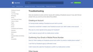 
                            4. Troubleshooting | Facebook Help Center | Facebook