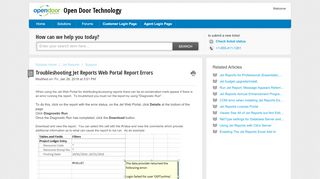 
                            8. Troubleshooting Jet Reports Web Portal Report Errors : Open Door ...