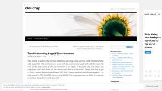 
                            9. Troubleshooting LoginVSI environment | cloudray