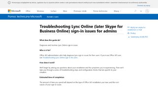 
                            5. Troubleshooting Lync Online sign-in issues for …
