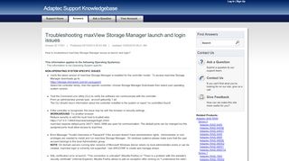 
                            1. Troubleshooting maxView Storage Manager launch and login ...