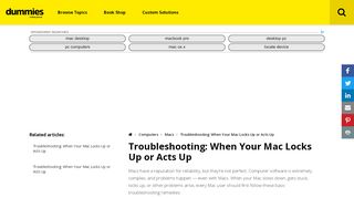 
                            3. Troubleshooting: When Your Mac Locks Up or …