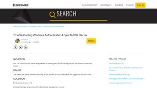 
                            8. Troubleshooting Windows Authentication Login to SQL Server ...