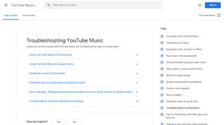 
                            9. Troubleshooting YouTube Music - YouTube Music Help