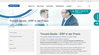 
                            5. Trovarit-Studie - ERP in der Praxis - ORDAT