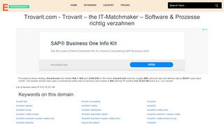 
                            8. trovarit.com - Trovarit – the IT-Matchmaker – Software &am