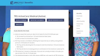 
                            6. TRS ActiveCare Medical (Aetna) | YES Prep Benefits