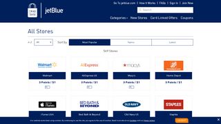 
                            3. TrueBlue Shopping : All Stores - JetBlue