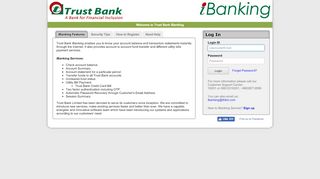 
                            9. Trust Bank iBanking - Login