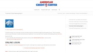 
                            7. Trustmark Online Banking Sign-In - American Credit Center