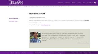 
                            5. TruView Account - Truman State University