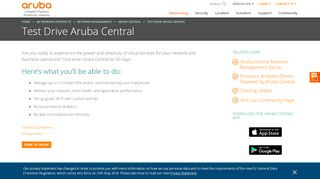 
                            2. Try Aruba Central | Aruba