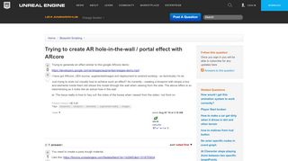 
                            1. Trying to create AR hole-in-the-wall / portal effect with ARcore ...