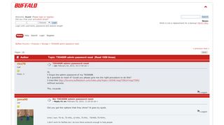 
                            2. TS5400R admin password reset - Buffalo Forums