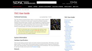 
                            7. TSCC User Guide - San Diego Supercomputer Center