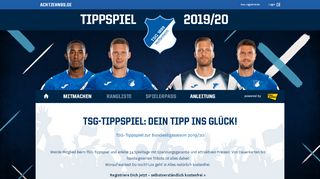 
                            4. TSG-Tippspiel: Dein Tipp ins Glück! » TSG 1899 Hoffenheim ...