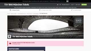 
                            4. TSV 1860 München Tickets | Buy or Sell Tickets for TSV 1860 ...