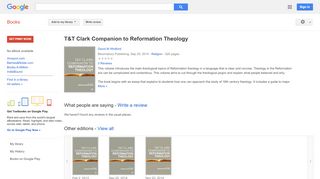 
                            4. T&T Clark Companion to Reformation Theology