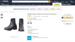 
                            9. TuffRider Children's Starter Lite Front Zip Paddock Boots - Amazon.com