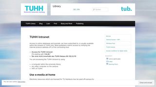 
                            6. TUHH Intranet - Library