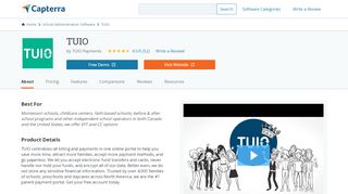 
                            8. TUIO Reviews and Pricing - 2019 - Capterra