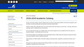 
                            7. Tuition and Fees - Amarillo College - Acalog ACMS™