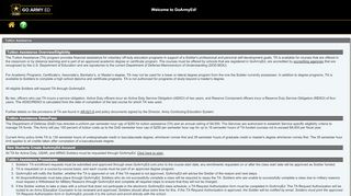 
                            5. Tuition Assistance - GoArmyEd