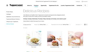 
                            6. Tupperware - Delicious Recipes - Products