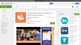 
                            3. Turbo VPN- Free Proxy Server & Secure VPN Service - Apps ...