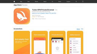 
                            4. Turbo VPN Private Browser on the App Store