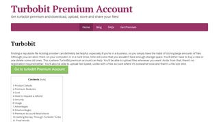 
                            3. Turbobit Premium Account - Turbo access