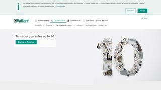 
                            5. Turn your guarantee up to 10 - Vaillant