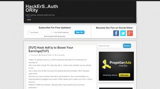 
                            6. [TUT] Hack Adf.ly to Boost Your Earnings[TUT] ~ HackErS ...