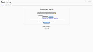 
                            4. Tutela Courses: Login to the site