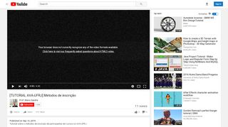 
                            2. [TUTORIAL AVA-UFRJ] Métodos de inscrição - YouTube